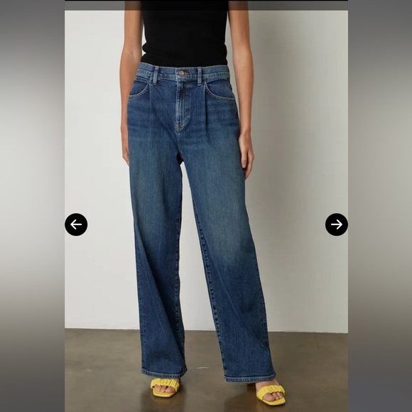 Velvet Denim - Velvet By Graham & Spencer Harlow High Rise Wide Leg Anchor Wash Denim Jeans 28